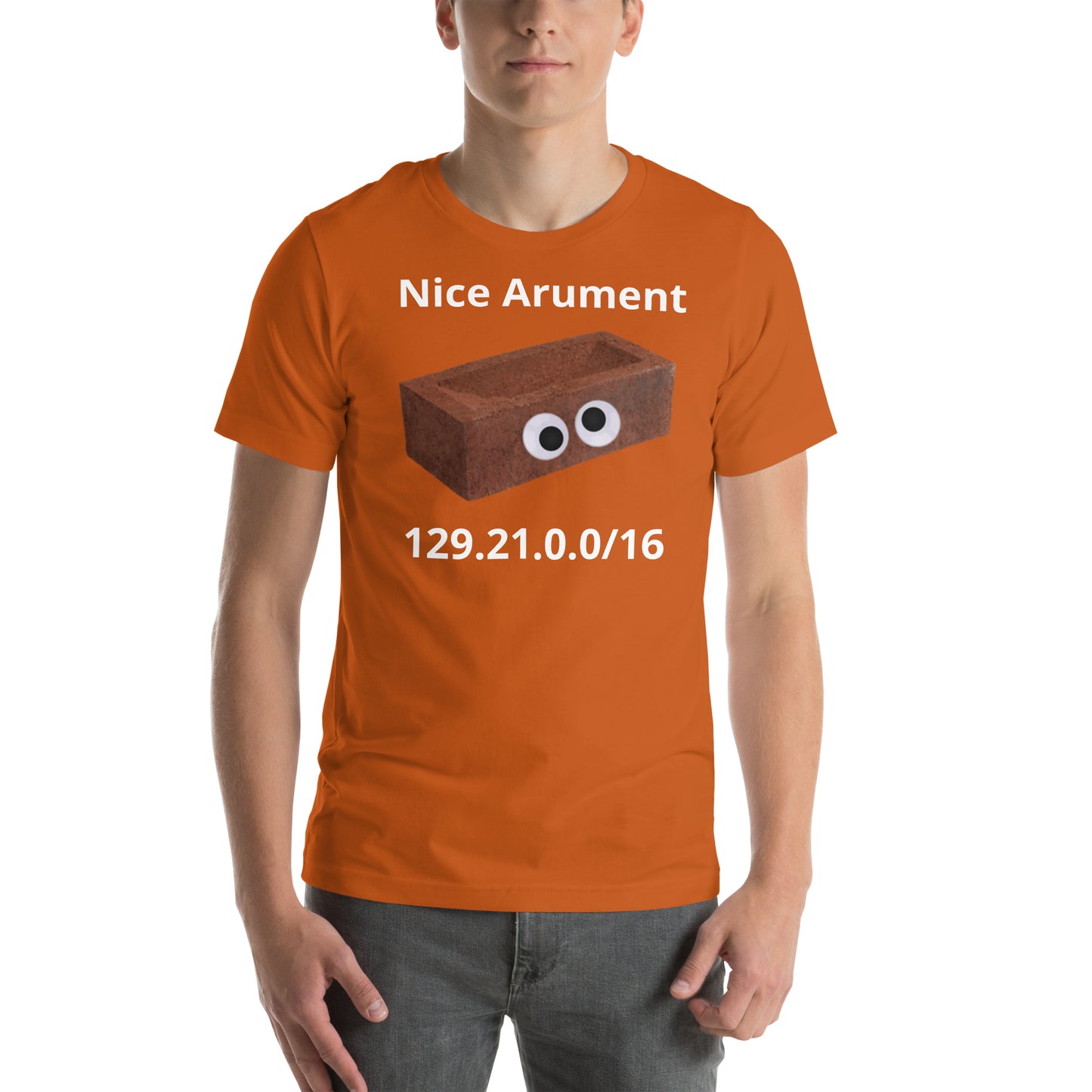 getting doxed by a brick shirt