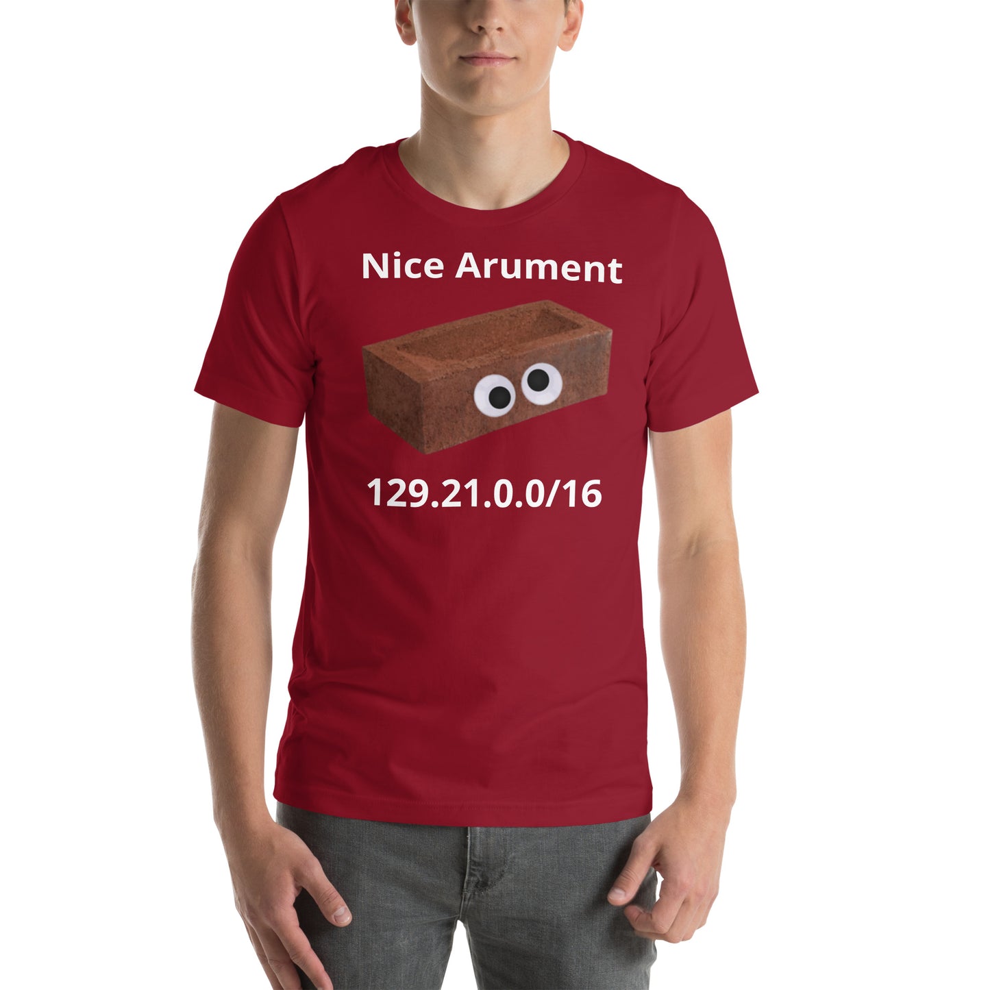getting doxed by a brick shirt