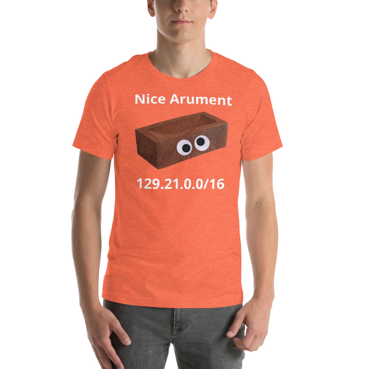 getting doxed by a brick shirt