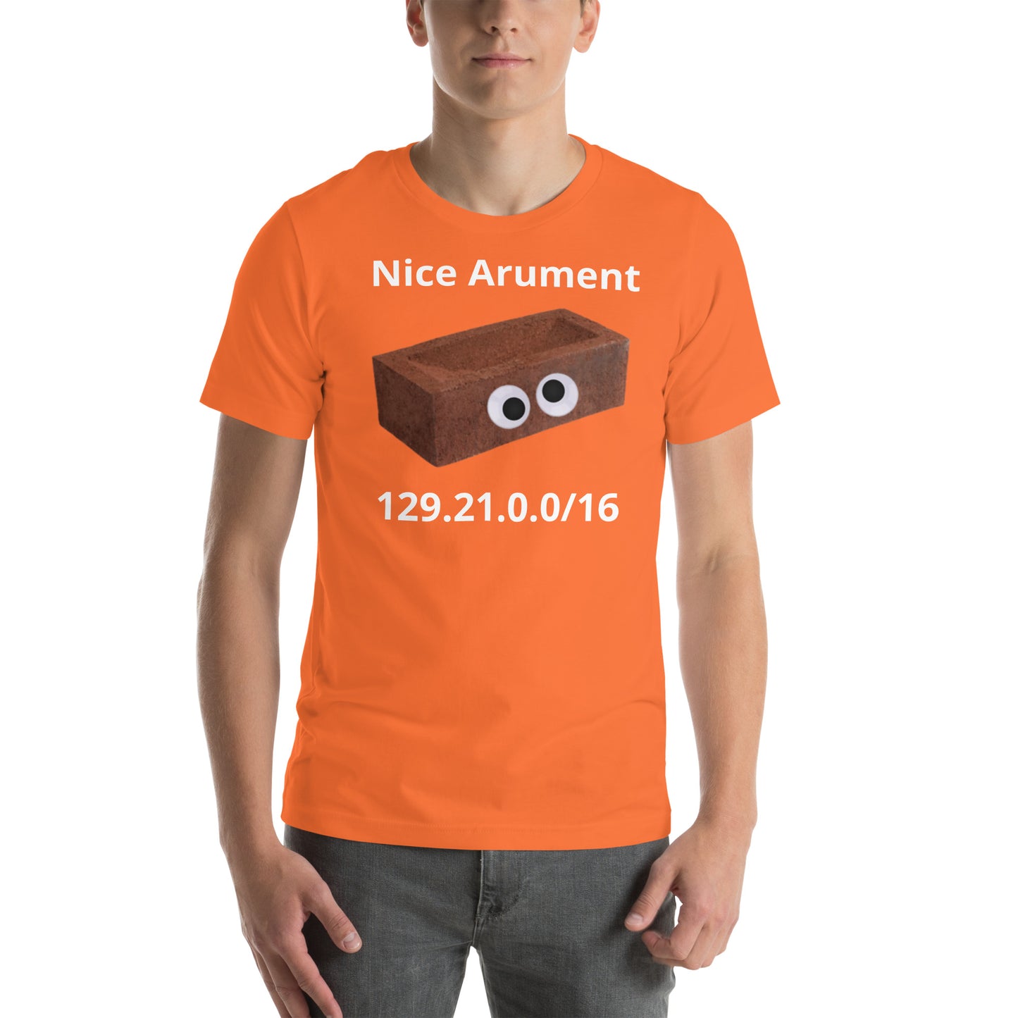 getting doxed by a brick shirt