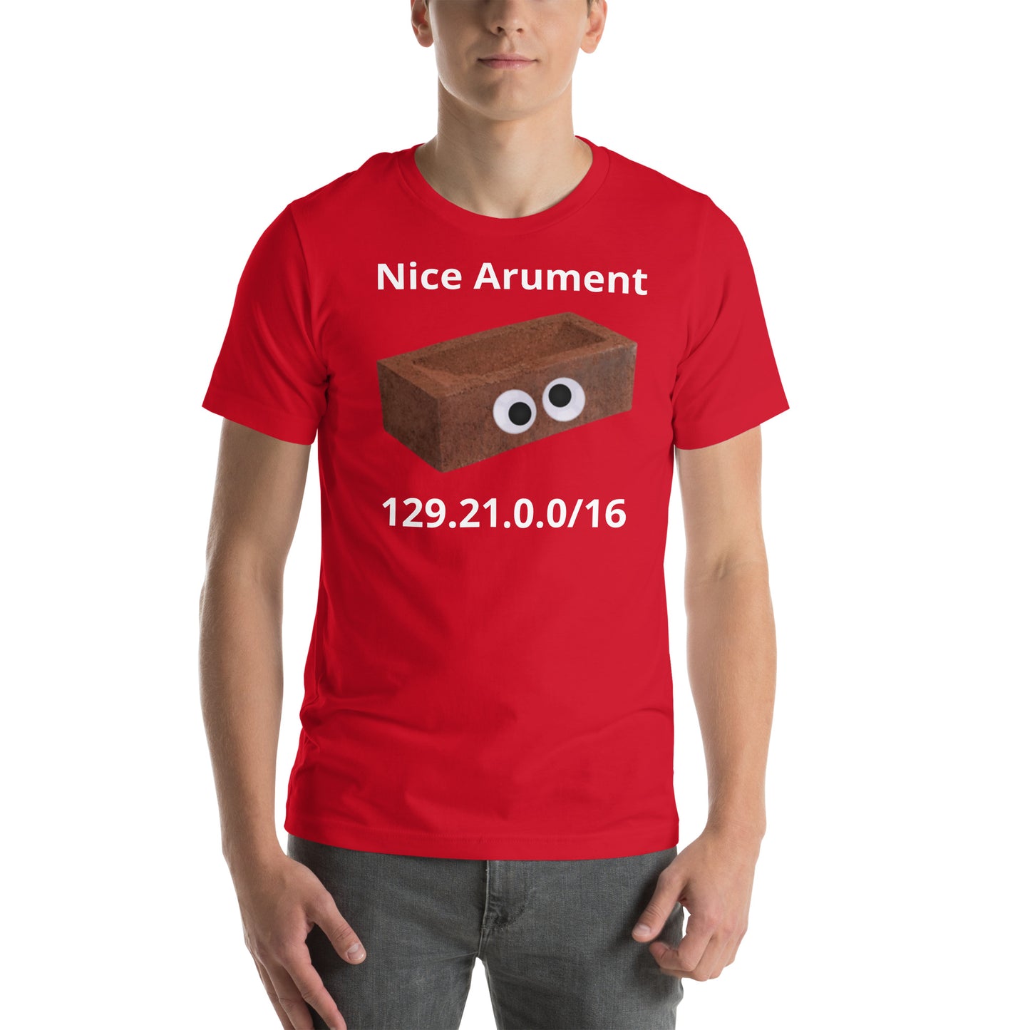 getting doxed by a brick shirt
